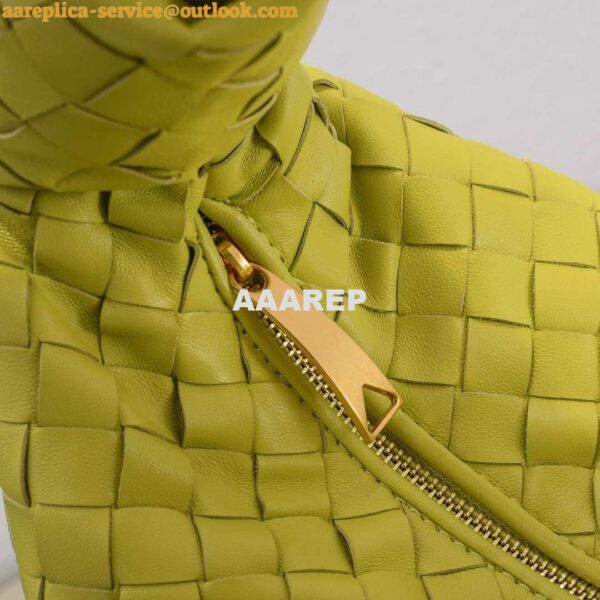 Replica Bottega Veneta BV 690225 Teen Jodie intrecciato leather shoulder bag Lemon Yellow 9