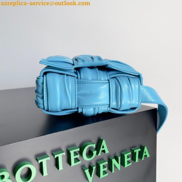 Replica Bottega Veneta Cassette Bag In Pool Foulard Intreccio Calfskin 10