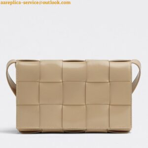 Replica Bottega Veneta Cassette Bag In Porridge Intreccio Lambskin 2