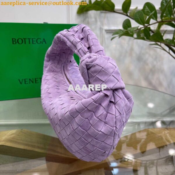 Replica Bottega Veneta BV 690225 Teen Jodie intrecciato leather shoulder bag Purple 4