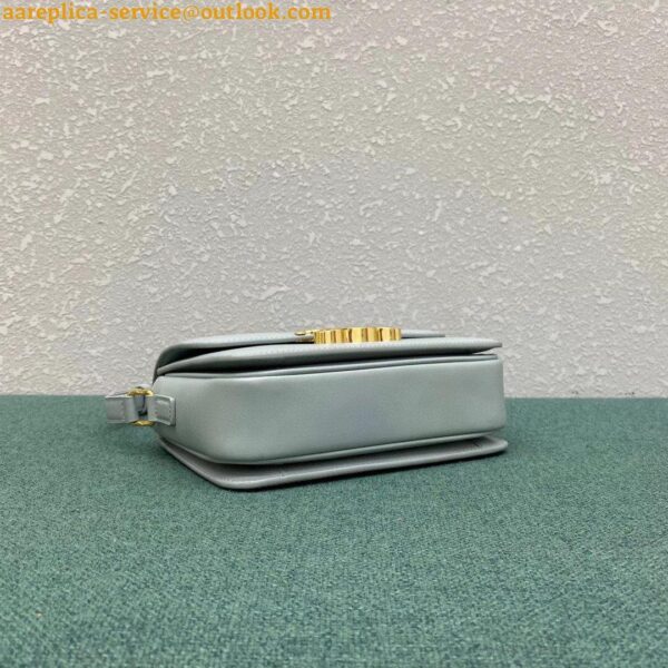 Replica Celine Triomphe Teen Bag In Mineral Leather 6