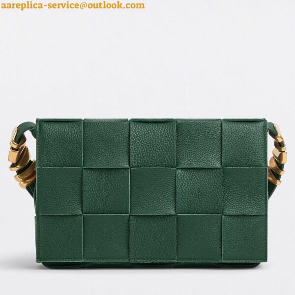 Replica Bottega Veneta Cassette Bag In Raintree Grained Intreccio Calfskin 5