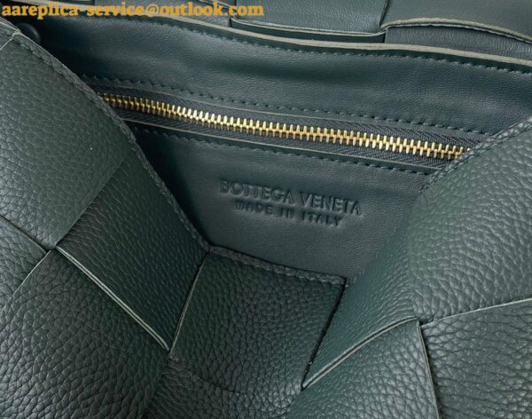 Replica Bottega Veneta Cassette Bag In Raintree Grained Intreccio Calfskin 8