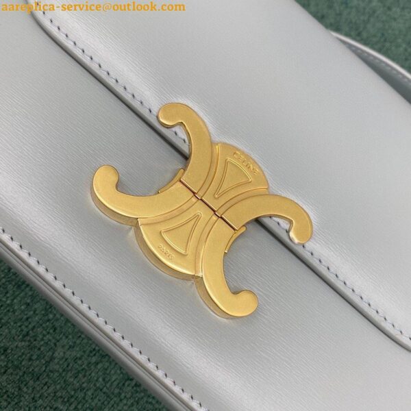 Replica Celine Triomphe Teen Bag In Mineral Leather 11