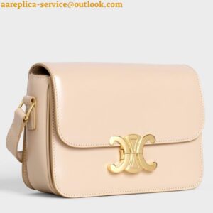 Replica Celine Triomphe Teen Bag In Nude Leather