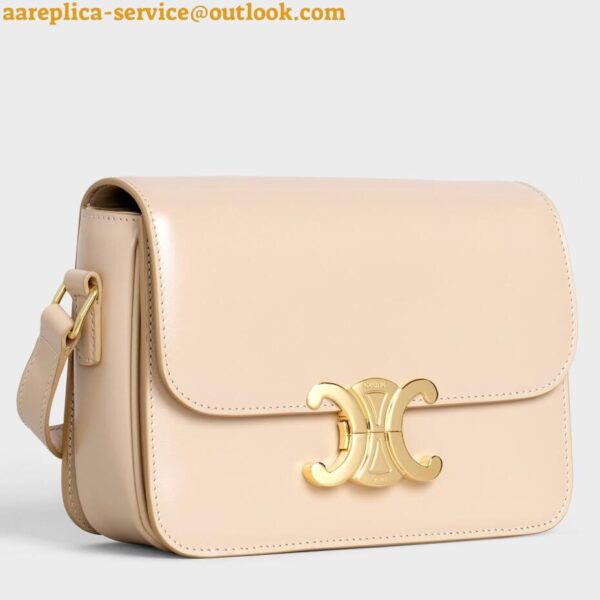 Replica Celine Triomphe Teen Bag In Nude Leather 4