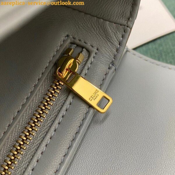 Replica Celine Triomphe Teen Bag In Mineral Leather 14