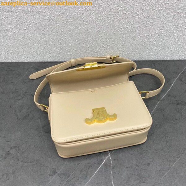 Replica Celine Triomphe Teen Bag In Nude Leather 12