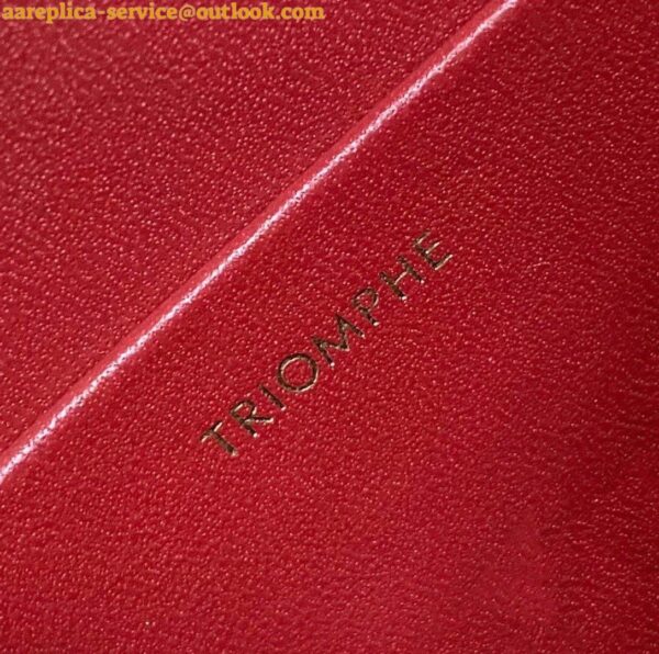 Replica Celine Triomphe Teen Bag In Red Leather 15