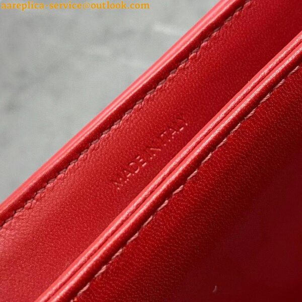 Replica Celine Triomphe Teen Bag In Red Leather 16