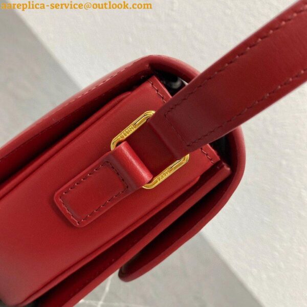 Replica Celine Triomphe Teen Bag In Red Leather 17