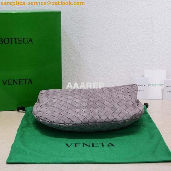 Replica Bottega Veneta BV 690225 Teen Jodie intrecciato suede shoulder bag Drak Purple 10