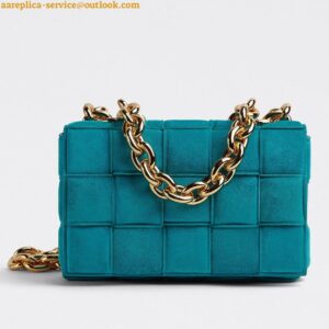 Replica Bottega Veneta Chain Cassette Bag In Blaster Intrecciato Suede Calfskin 2