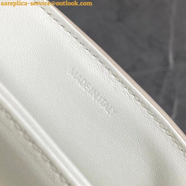 Replica Celine Triomphe Teen Bag In White Leather 10