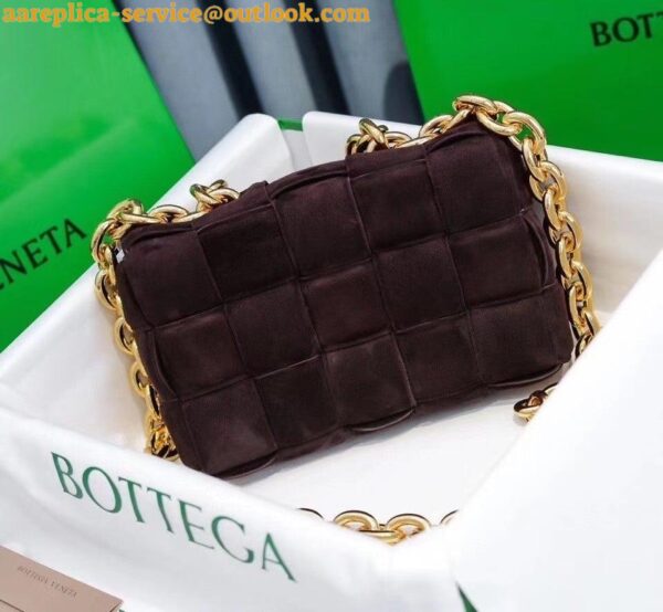 Replica Bottega Veneta Chain Cassette Bag In Fondant Intrecciato Suede Calfskin 2