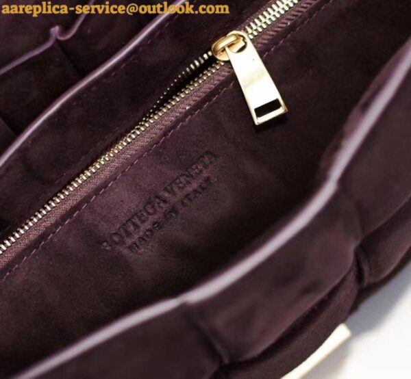 Replica Bottega Veneta Chain Cassette Bag In Fondant Intrecciato Suede Calfskin 10