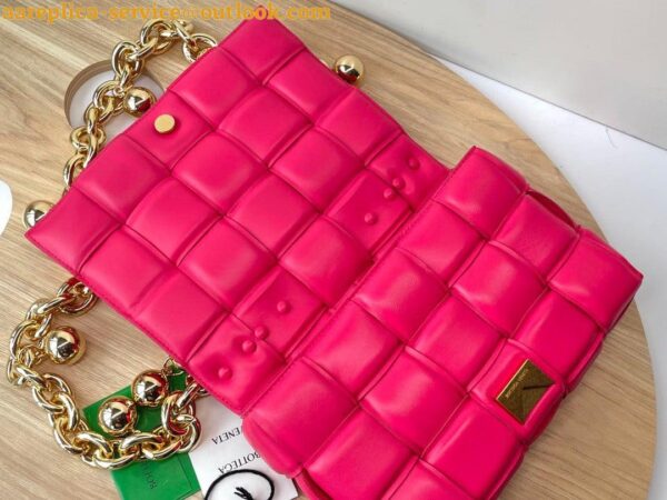 Replica Bottega Veneta Chain Cassette Bag In Lollipop Intrecciato Lambskin 7