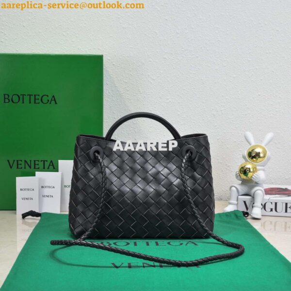 Replica Bottega Veneta BV 743568 Small Andiamo Black 4