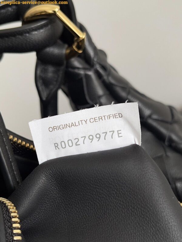 Replica Bottega Veneta Gemelli Medium Bag in Black Intrecciato Lambskin 8