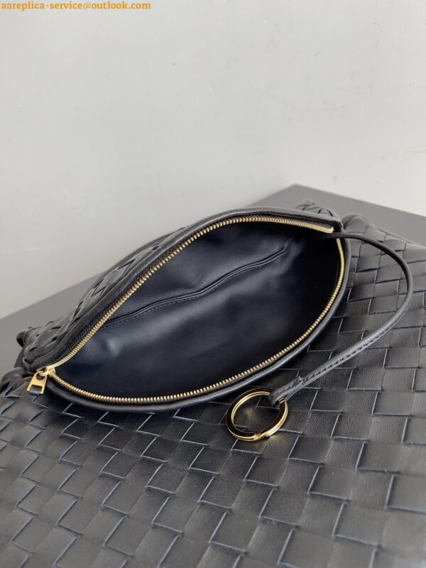 Replica Bottega Veneta Gemelli Medium Bag in Black Intrecciato Lambskin 11