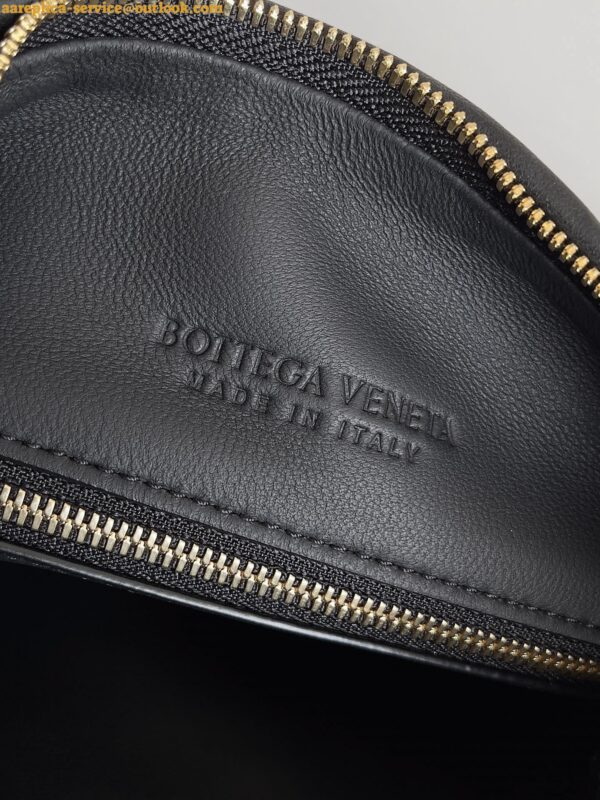 Replica Bottega Veneta Gemelli Medium Bag in Black Intrecciato Lambskin 13