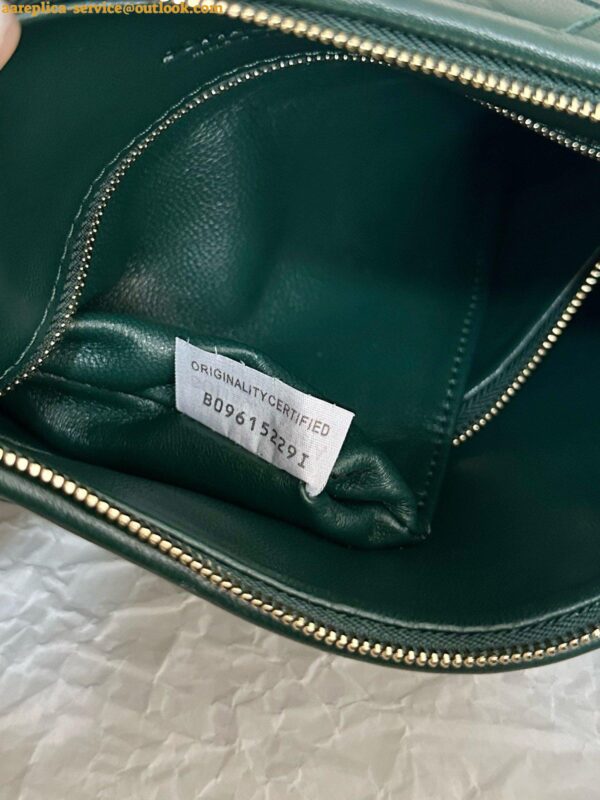 Replica Bottega Veneta Gemelli Medium Bag in Emerald Green Intrecciato Lambskin 5