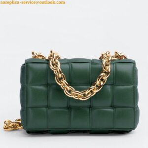 Replica Bottega Veneta Chain Cassette Bag In Raintree Intrecciato Lambskin