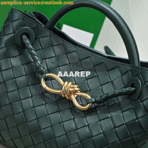 Replica Bottega Veneta BV 743568 Small Andiamo Dark Green 7