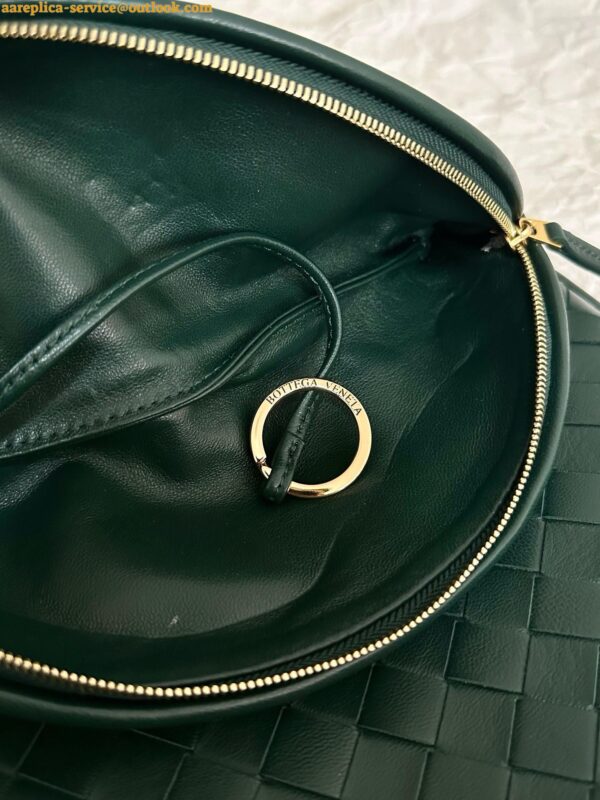 Replica Bottega Veneta Gemelli Medium Bag in Emerald Green Intrecciato Lambskin 13