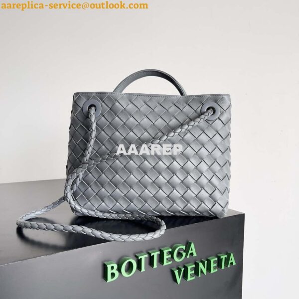 Replica Bottega Veneta BV 743568 Small Andiamo Gray 5