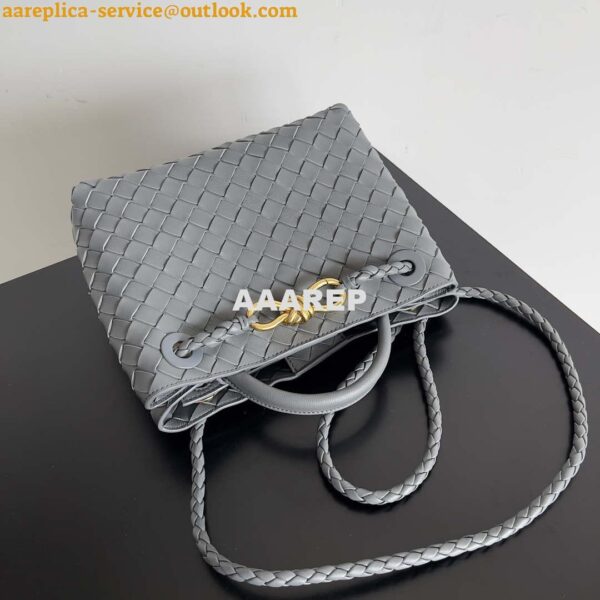 Replica Bottega Veneta BV 743568 Small Andiamo Gray 7