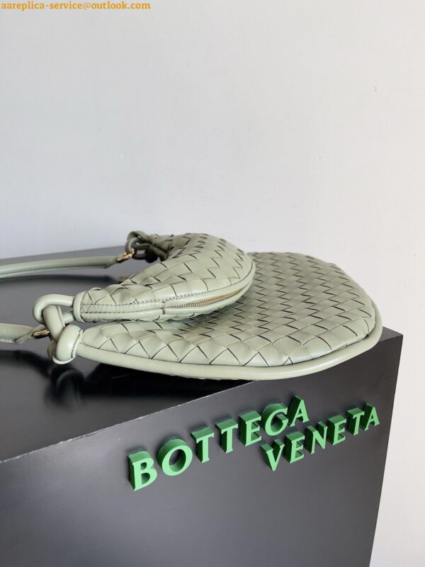 Replica Bottega Veneta Gemelli Medium Bag in Travertine Intrecciato Lambskin 8