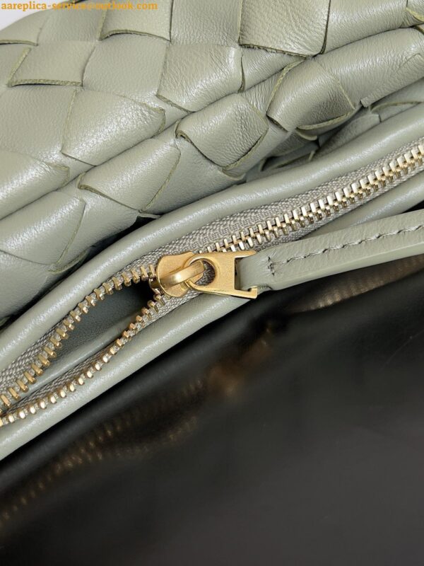 Replica Bottega Veneta Gemelli Medium Bag in Travertine Intrecciato Lambskin 10