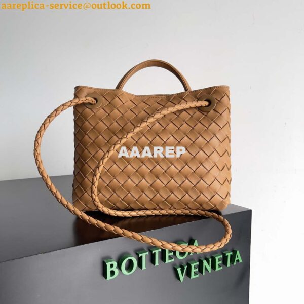 Replica Bottega Veneta BV 743568 Small Andiamo Ligth Brown 6