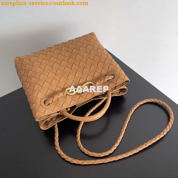 Replica Bottega Veneta BV 743568 Small Andiamo Ligth Brown 8