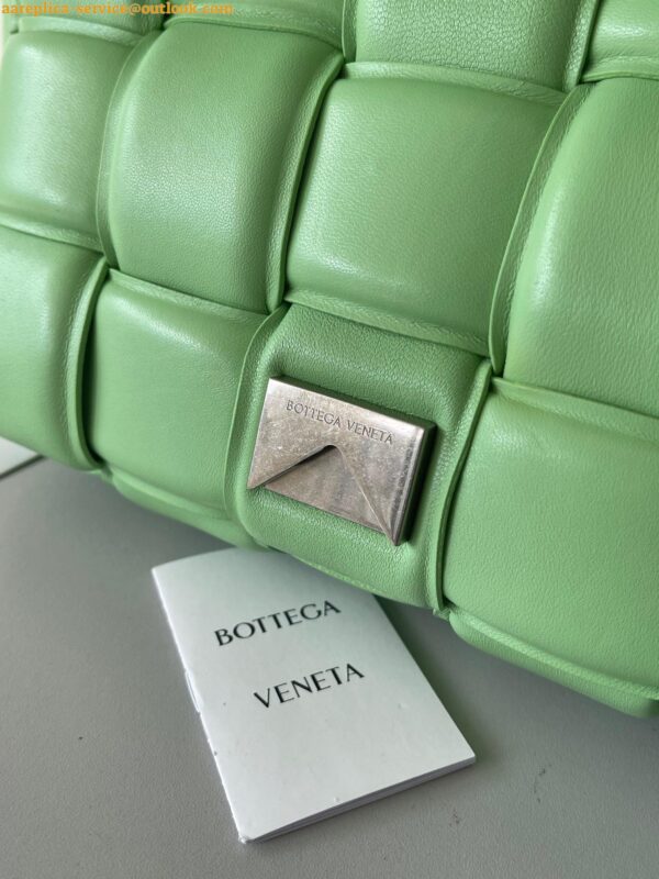 Replica Bottega Veneta Padded Cassette Bag In Acid Green Lambskin 7