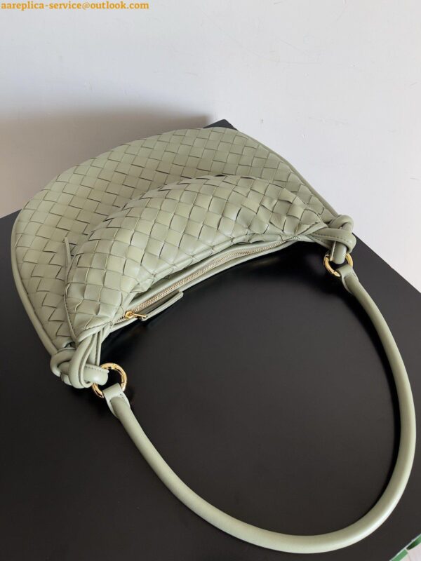 Replica Bottega Veneta Gemelli Small Bag in Black Intrecciato Lambskin 9