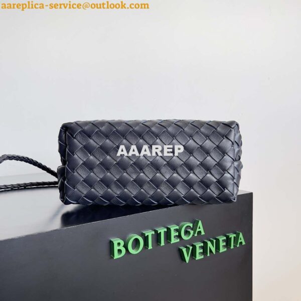 Replica Bottega Veneta BV 743568 Small Andiamo Navy Blue 6