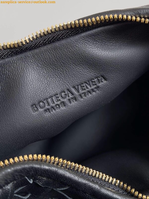 Replica Bottega Veneta Gemelli Small Bag in Black Intrecciato Lambskin 13