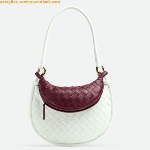 Replica Bottega Veneta Gemelli Small Bag in Glacier/Barolo Intrecciato Lambskin