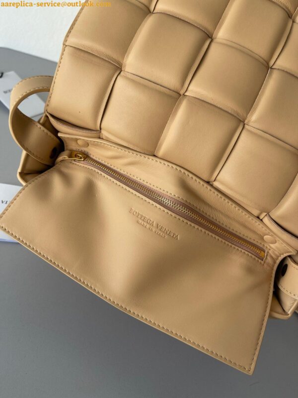 Replica Bottega Veneta Padded Cassette Bag In Almond Intrecciato Lambskin 10