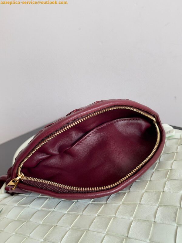 Replica Bottega Veneta Gemelli Small Bag in Glacier/Barolo Intrecciato Lambskin 8