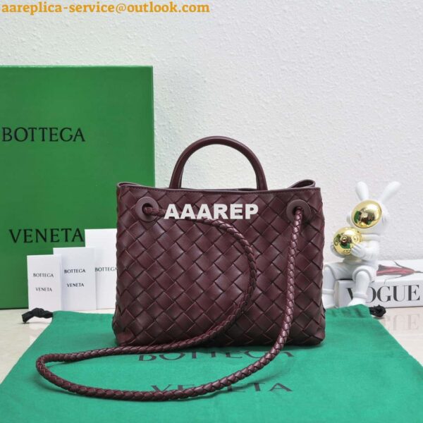 Replica Bottega Veneta BV 743568 Small Andiamo Wine Red 4