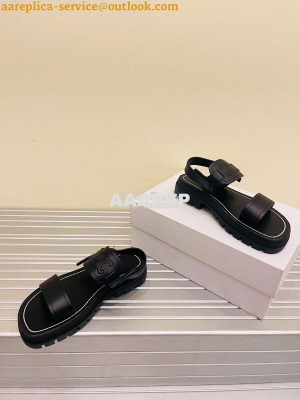 Replica Celine Clea Triomphe Sandal In Calfskin 35387227 5