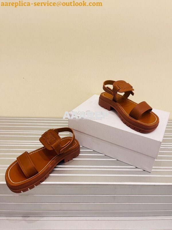 Replica Celine Clea Triomphe Sandal In Calfskin 35387227 13