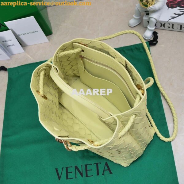 Replica Bottega Veneta BV 743568 Small Andiamo Yellow 10