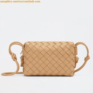 Replica Bottega Veneta Loop Mini Bag In Almond Intrecciato Lambskin