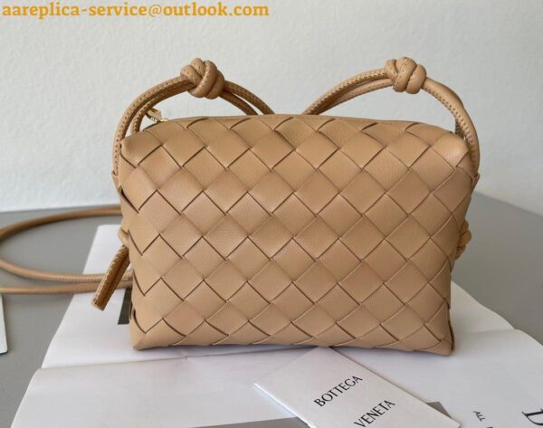 Replica Bottega Veneta Loop Mini Bag In Almond Intrecciato Lambskin 5