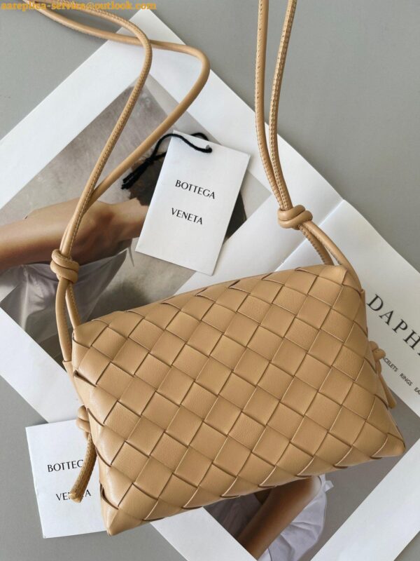 Replica Bottega Veneta Loop Mini Bag In Almond Intrecciato Lambskin 6