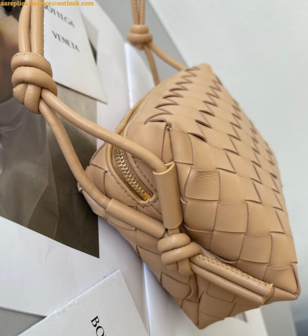 Replica Bottega Veneta Loop Mini Bag In Almond Intrecciato Lambskin 7